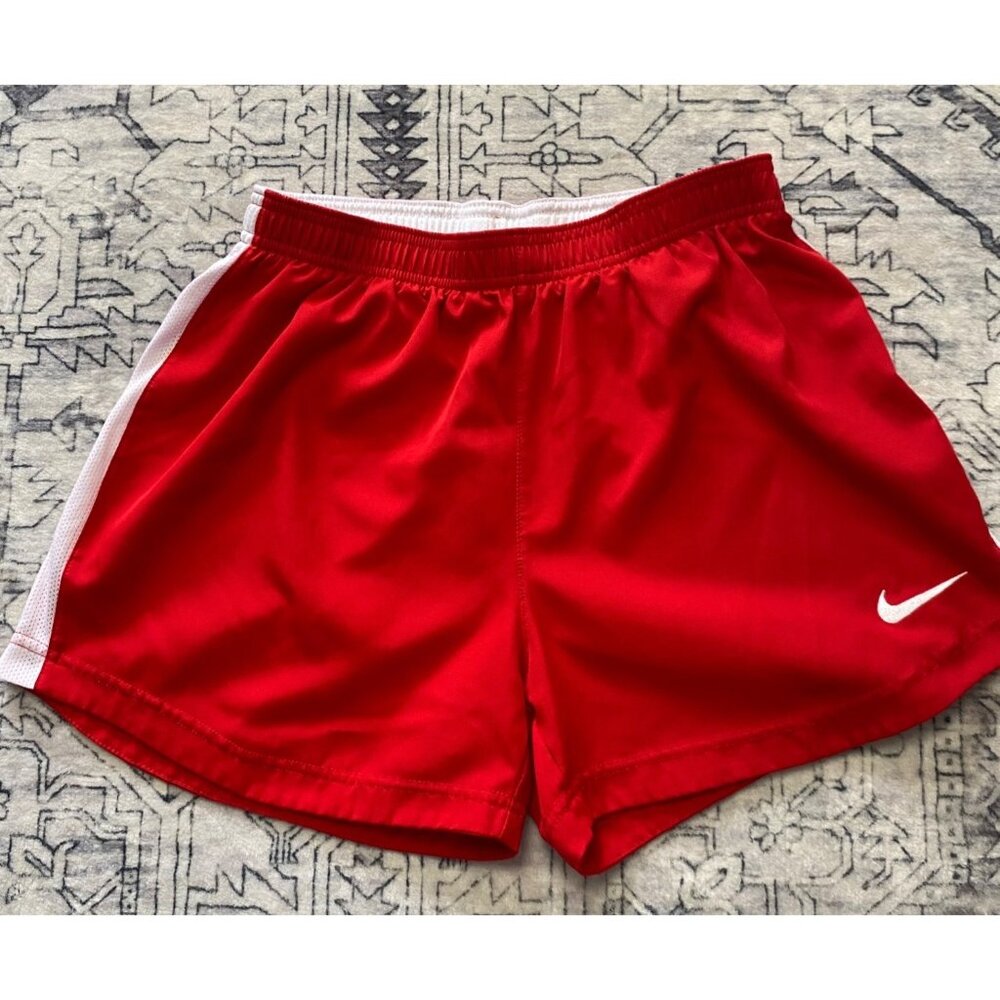 Nike Dri-Fit Red Athletic Shorts Womens Small Breathable Running Vented‎